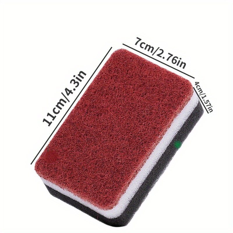 Multifunctional Cleaning Sponge With A Handle, Double-sided Scouring Pad,  Dishwashing Sponge, Premium Kitchen Sponge, Durable Non-scratch Sponge  Wipe, Super Absorbent, Cleaning Supplies, Cleaning Tool, Ready For School -  Temu