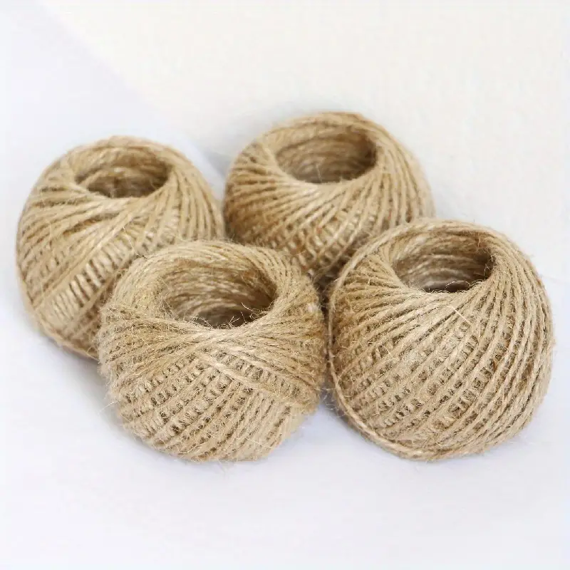 1 Roll 30 Meters Hemp Rope Photo Wall Decoration Hanging Wall Primary Color  Hemp Rope Woven Thin Rope Small Accessories