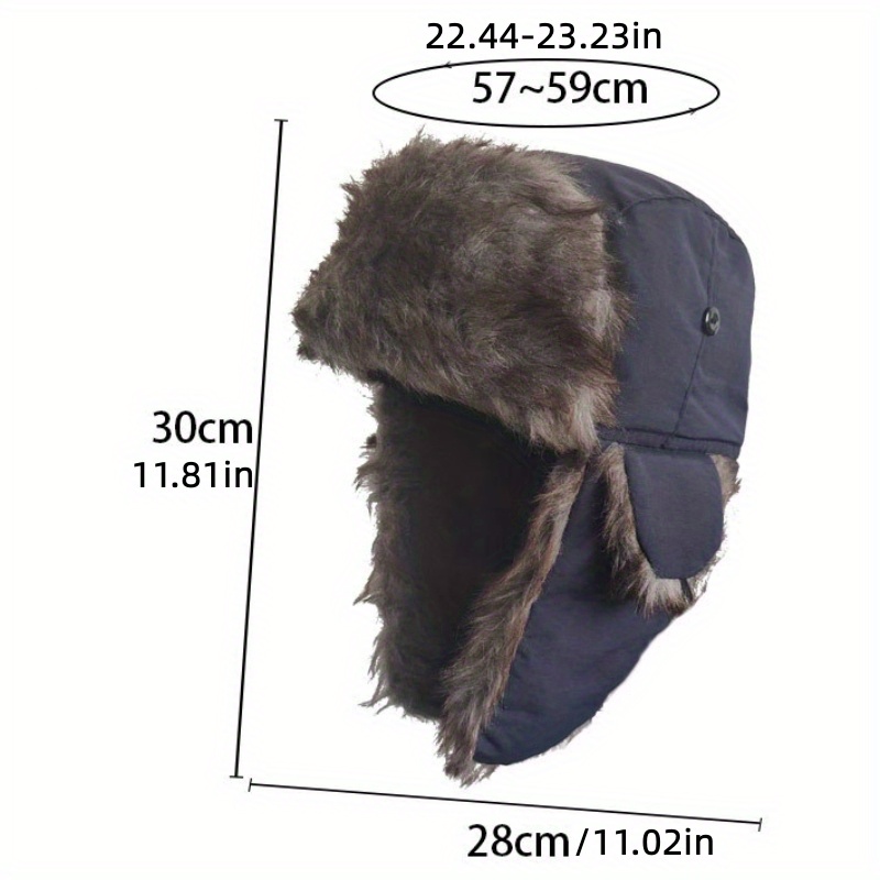 Cappello Aviatore In Pile Khaki Unisex Con Paio Di Paraorecchie, Cappello  Invernale A Trappola Antivento E Caldo