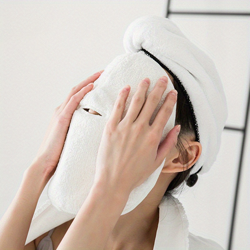 Hot Compress Face Towel Masks Reusable Facial Steamer Towel - Temu