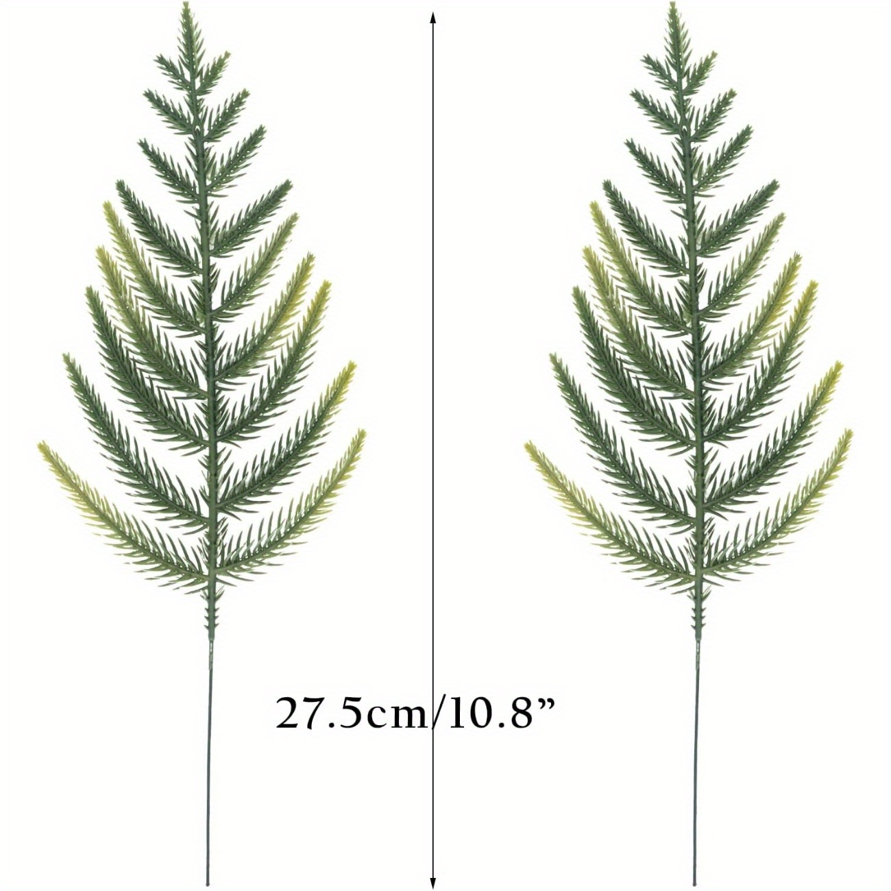 Artificial Pine Needles Branches Garland Fake Green Plants - Temu