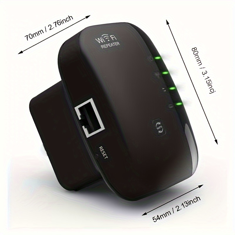 Enchufe de EE. UU, extensor de WiFi, amplificador de señal de hasta 3000 pies cuadrados y 28 dispositivos, extensor de alcance, repetidor de Internet inalámbrico, amplificador remoto con puerto Ethernet, configuración de 1 toque, compatible con Alexa