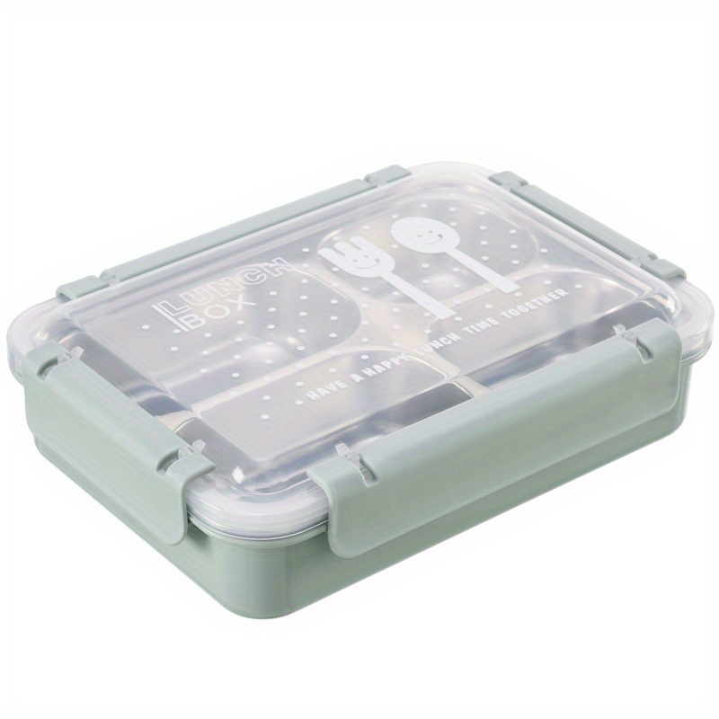 304 Stainless Steel Divided Lunch Box, Portable & Insulated For Children,  Students, And Office Workers