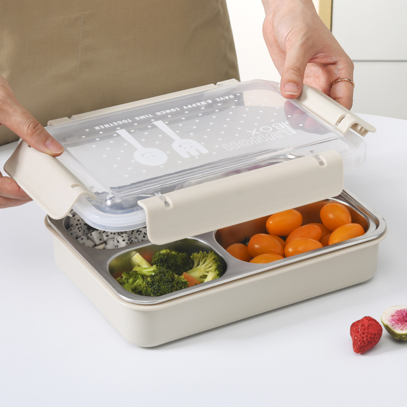 Stainless Steel Insulated Lunch Box - student School Compartment Lunch