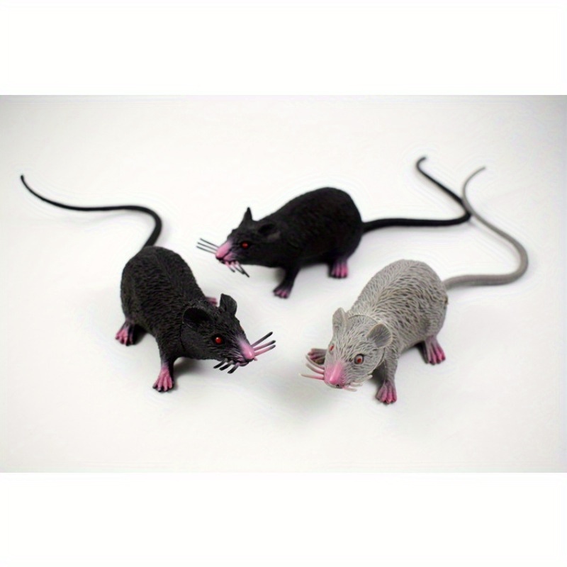 Fancy Gray Mouse Model Toy Prank Hot