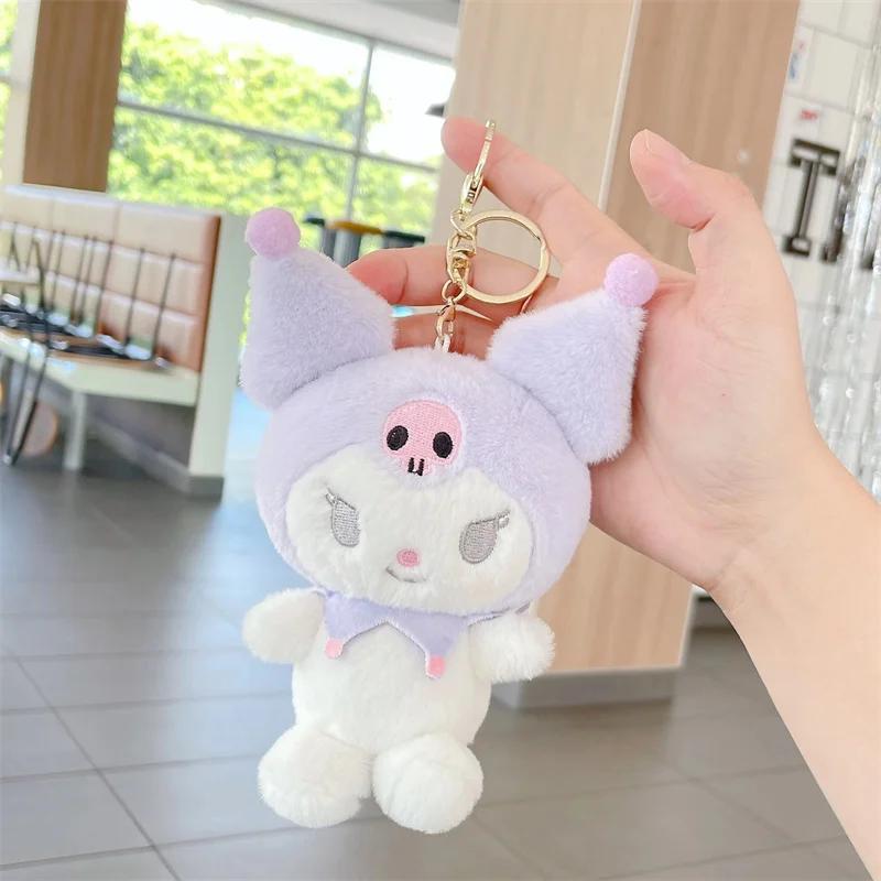 Kawaii Sanrio Hello Kitty Kuromi My Melody Cinnamoroll Plush Toy Peluches  Doll Pillow Gifts For Girl Cute Room Decor Accessories