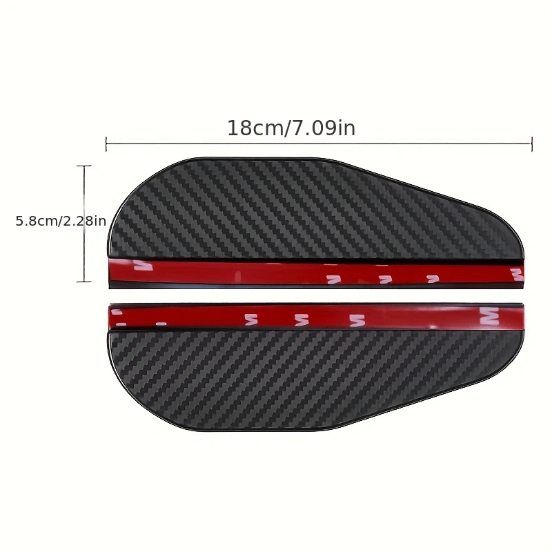 2PCS Car Side Rear View Mirror Rain Eyebrow Visor Carbon Fiber Look Sun  Shade Snow Guard Weather Shield Cover Auto Accessories – the best products  in the Joom Geek online store