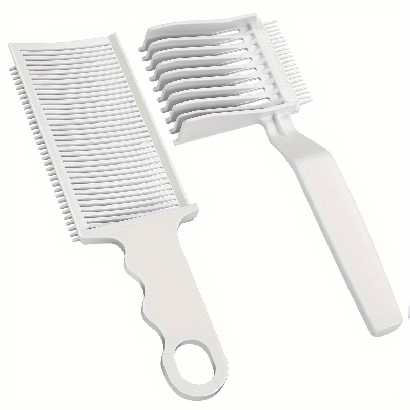 Men Barber Flat Top Fading Comb Blanc Professionnel Coiffure Peignes  Anti-Statique Coupe De Cheveux Fade Comb Pratique Pratique Pour Salon  Coiffeur