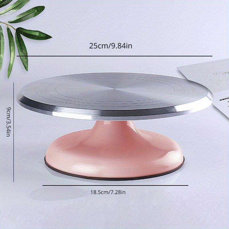 Plastic Cake Turntable, Non-slip Rotating Cake Display Stand, For