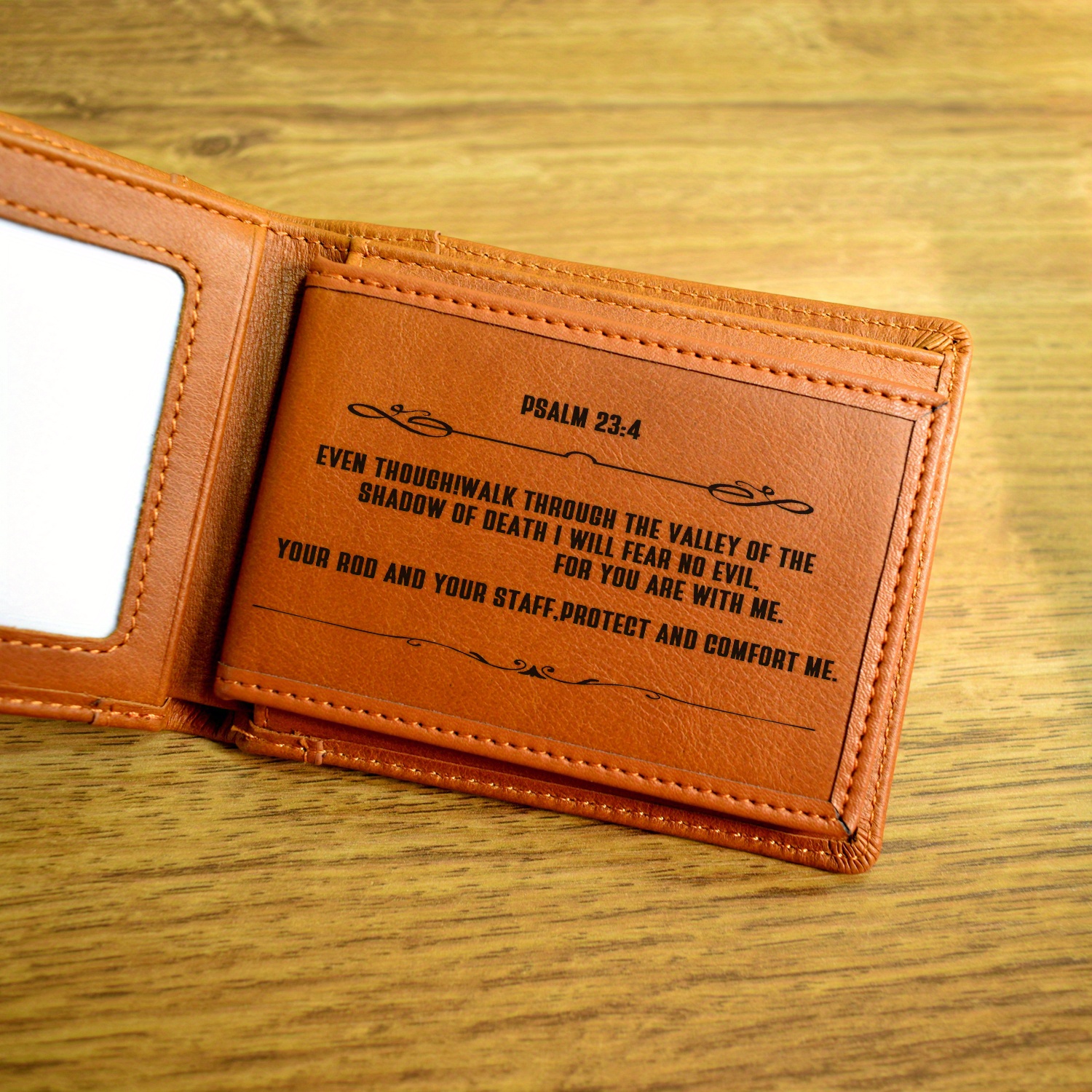 Personalized Handmade Engraved/Multi-Functional Wallet Gifts