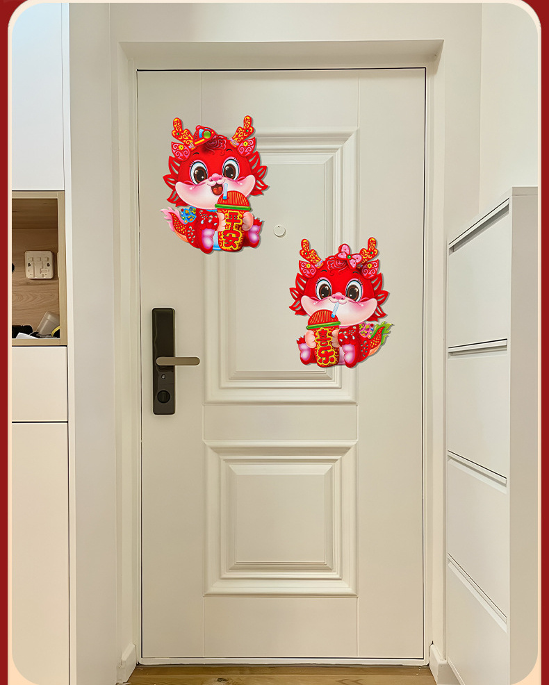 New Year Dragon Zodiac Stickers Dragon New Year Window - Temu