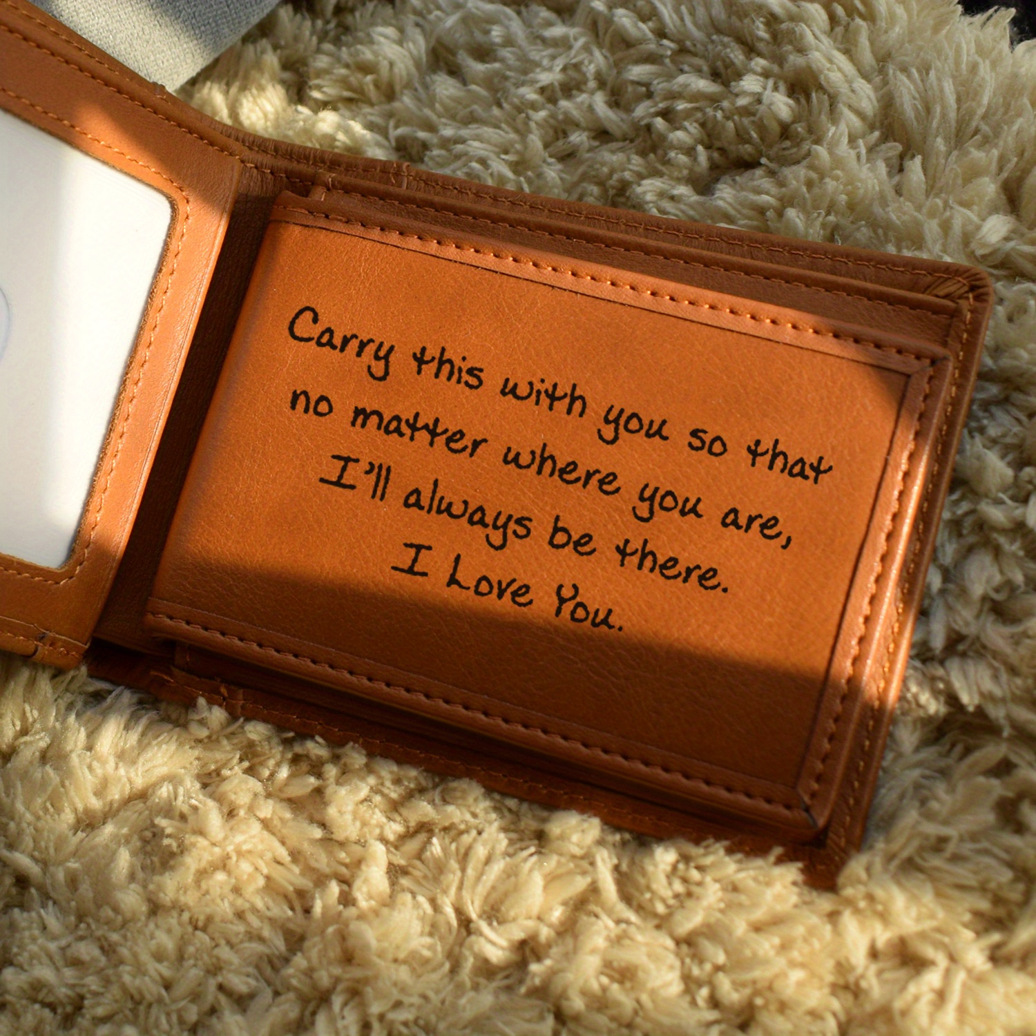 Personalized Handmade Engraved/Multi-Functional Wallet Gifts