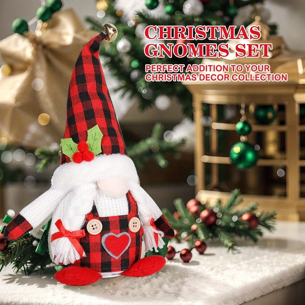 Christmas Gnome, Xmas Decorations Santa Ornament Faceless Doll Elf Home  Holiday Indoor Outdoor Decor Table Decorations