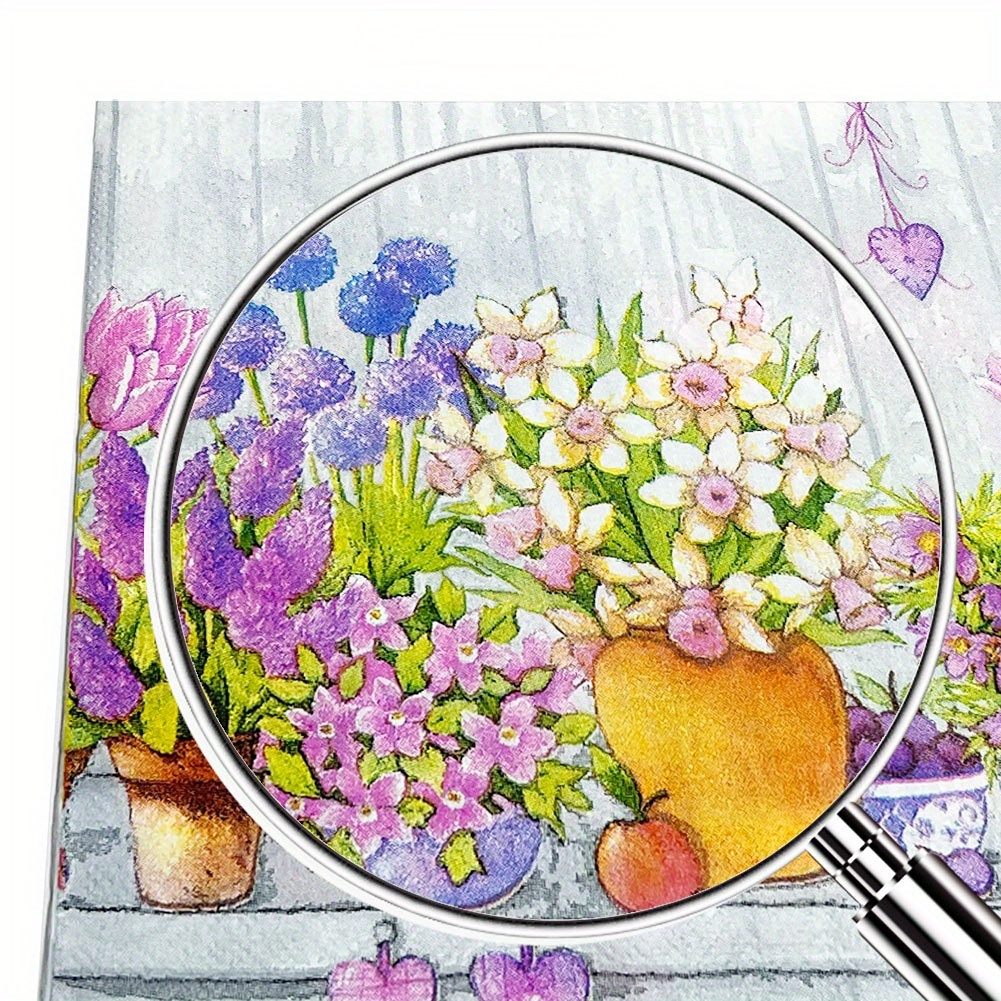 New 10pcs Flower Print Disposable Paper Party Plate Kitchen Dining