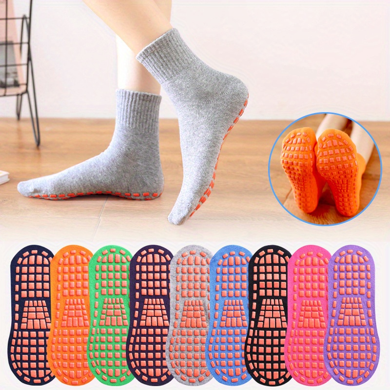 Solid Color Non Slip Yoga Socks Comfy Low Cut Socks Youth - Temu