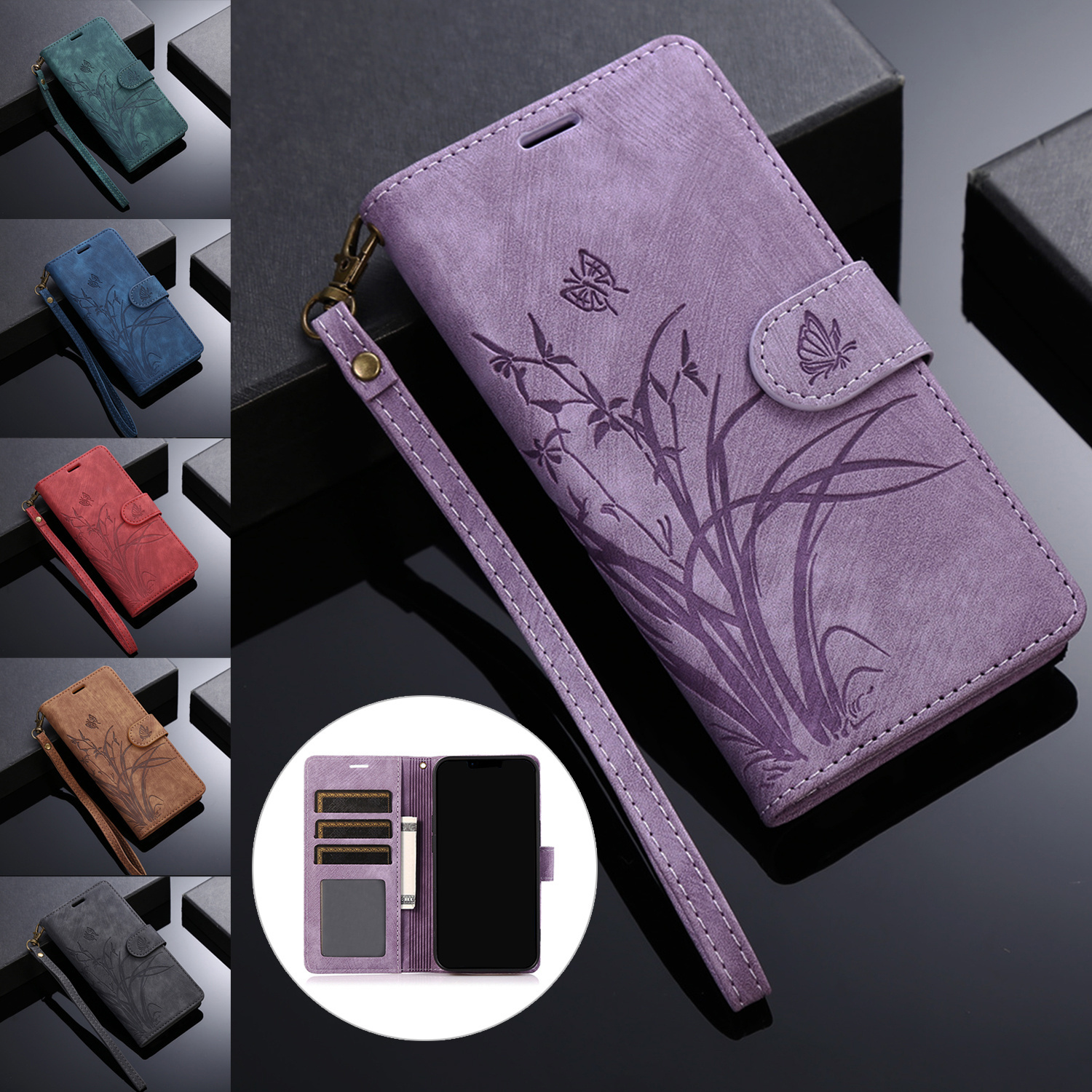 Compatible con Oneplus Nord 2 5g Funda de cuero Gooss Mandala Magnetic Flip  Wallet Case Protección a prueba de golpes - Oro rosa