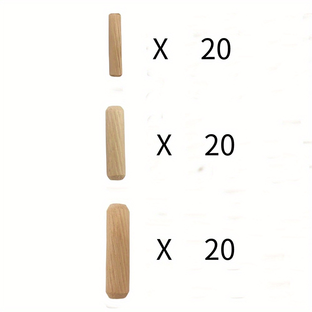 100Pcs Wooden Dowel Plugs Sturdy Woodworking Wide Applications for