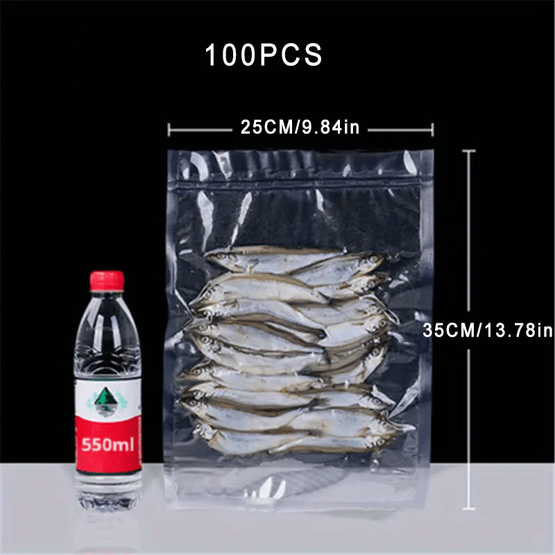 100pcs Bolsas Sellador Vacío 9.84in*6.69in Bolsas - Temu