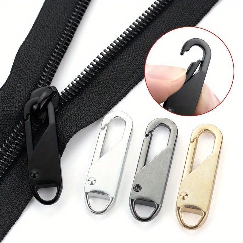 5pcs Metal Replacement Detachable Zipper Puller, Detachable Metal