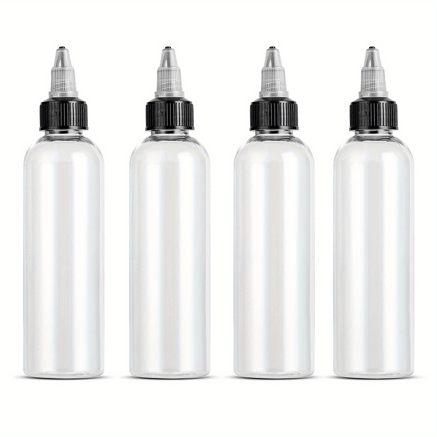 Clear Dispensing Bottles Round Plastic Squeeze Bottle With - Temu
