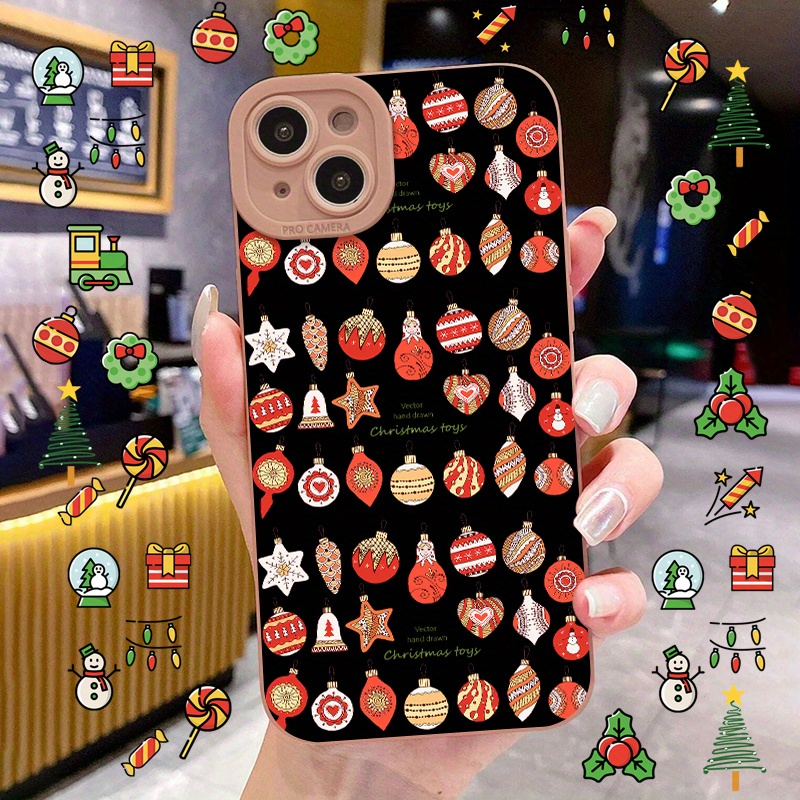 Christmas Lights Pattern Silicone Anti Falling Phone Case Temu