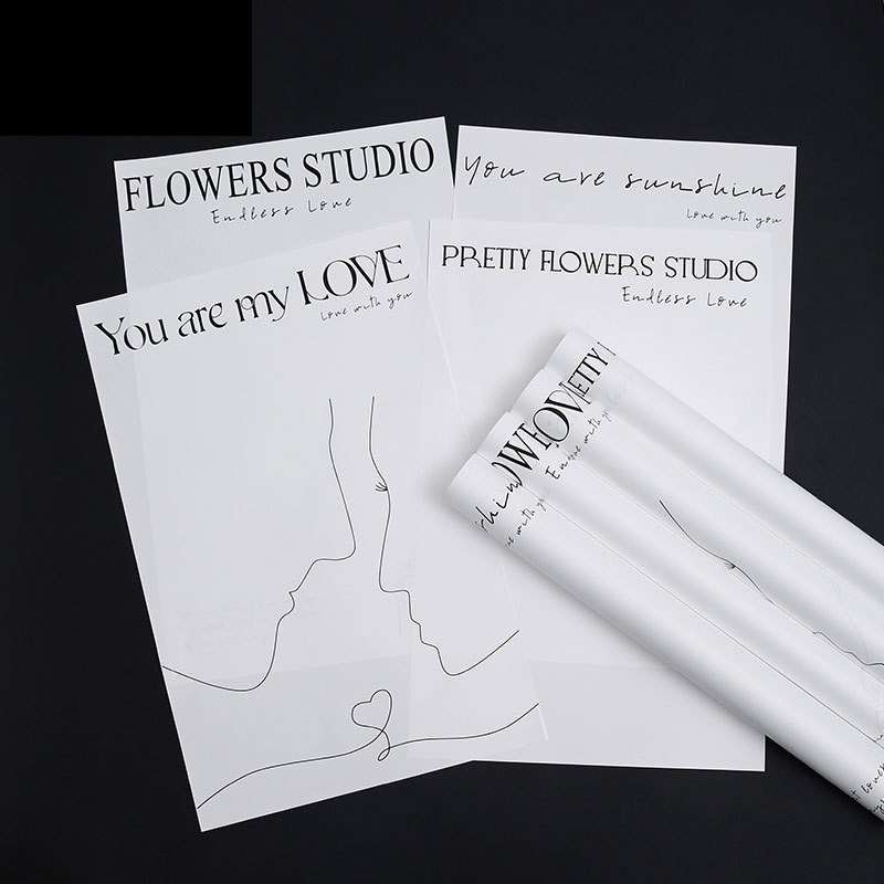 PAPER FLOWER BOUQUET, 8 PCS, SORRY8 - Studio About Int.