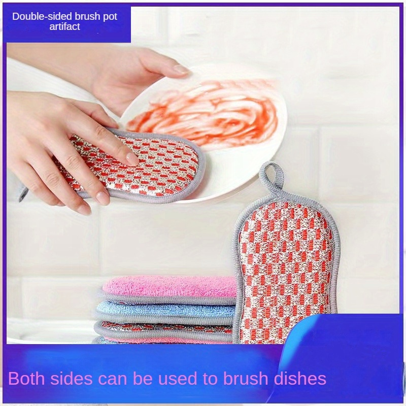 Kitchen Dishwashing Sponge Does Not Hurt Pot Brush Pot - Temu