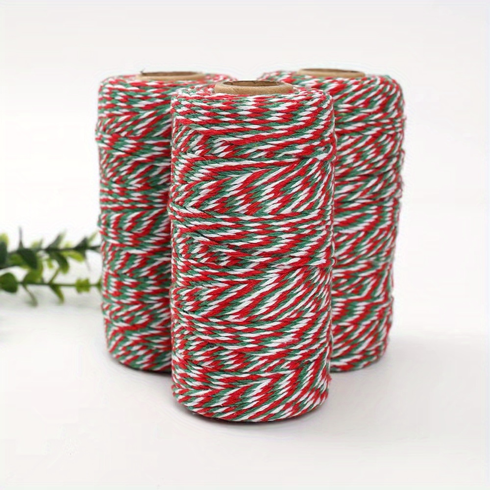 Tri color Cotton Rope Christmas Cotton Twine String Rope - Temu Canada