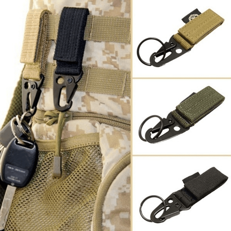 Tactical Key Ring Belt Holder Nylon Hanging Belt Clips - Temu