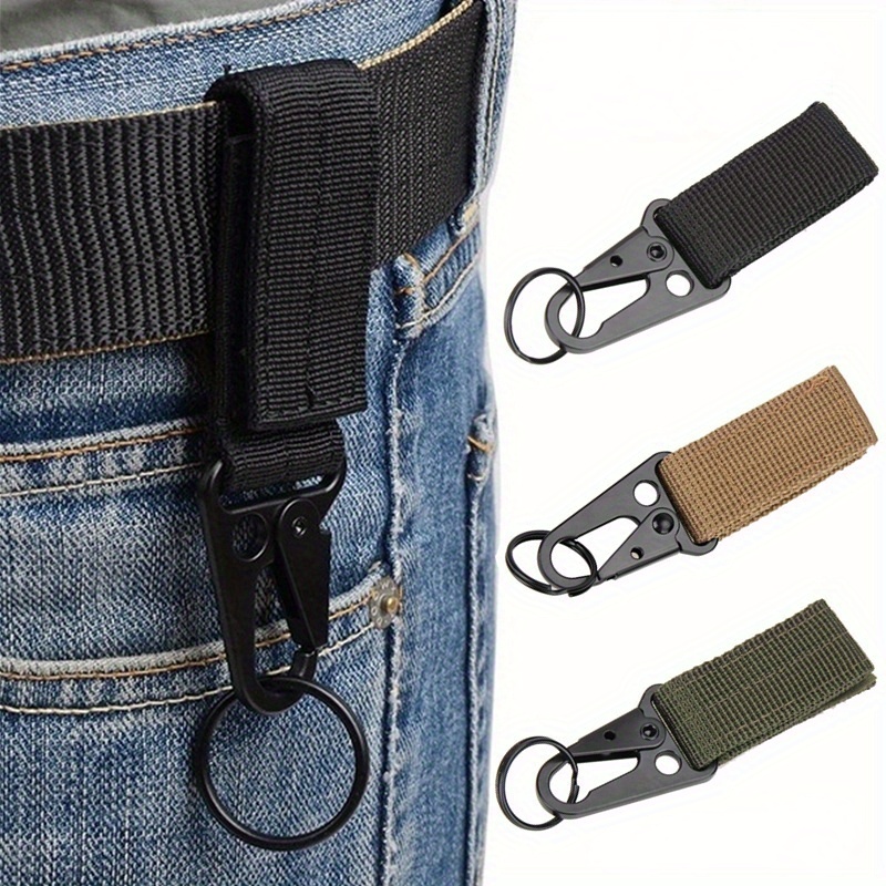 Belt Keychain With 2 Removable Key Rings Tactical Invisible - Temu