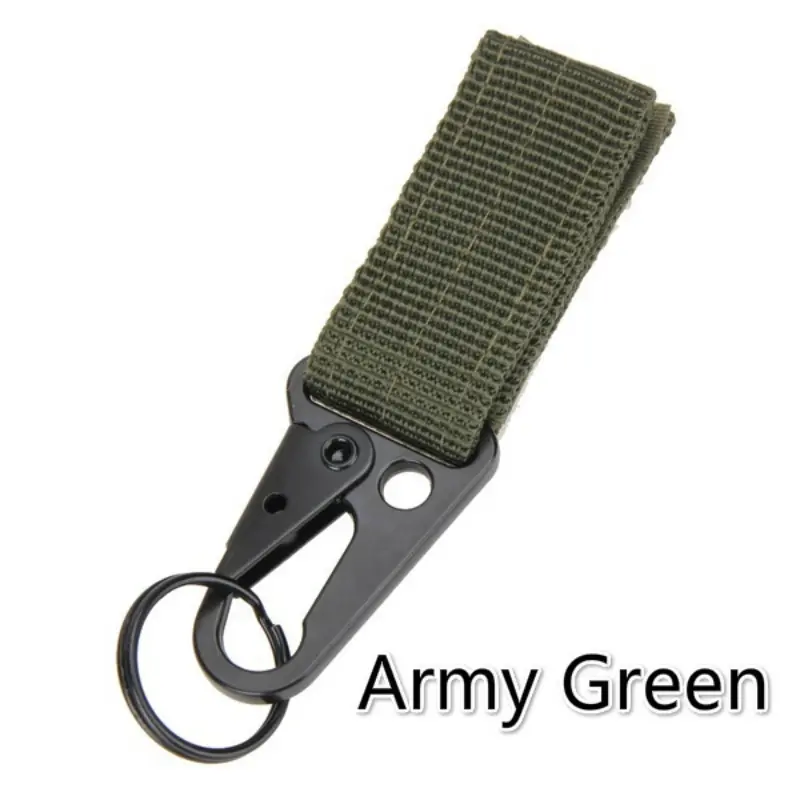 1pc Tactical Key Ring Belt Holder Nylon Hanging Belt Clips Keeper Pouch Military Utility Gear Keychain,Temu