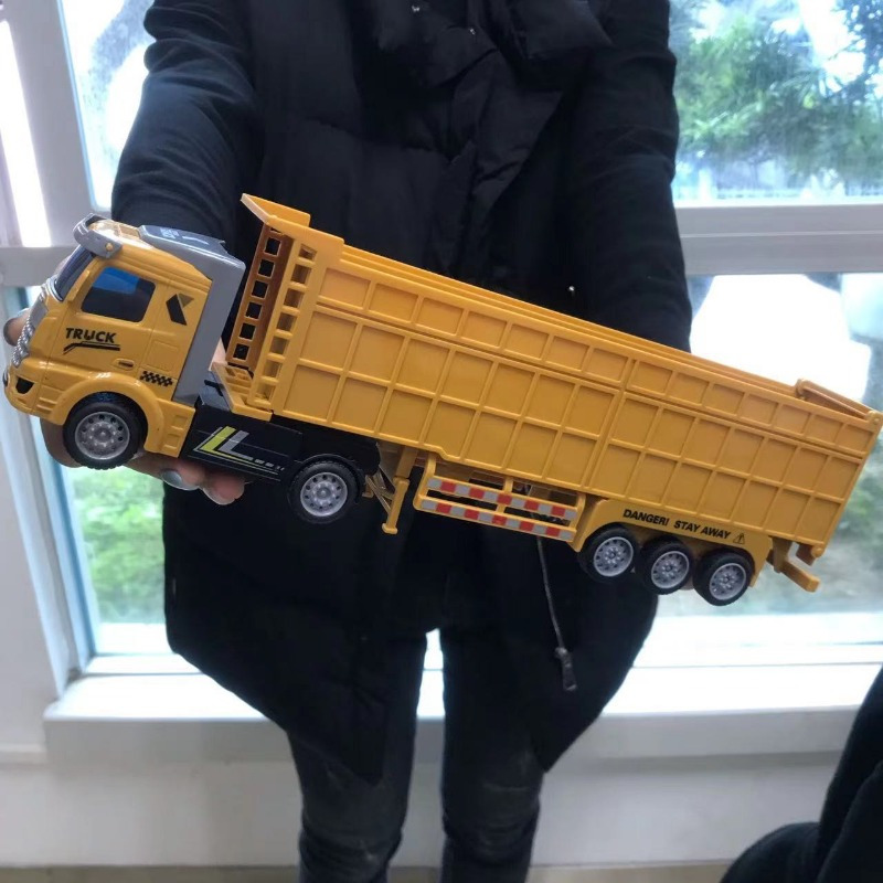gros camion porte-conteneur voiture télécommandée modèle de voiture à  télécommande DIY jouet pour enfant