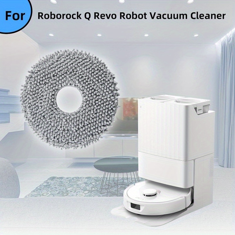 Mop Pads Compatible Roborock Q Revo Robot Vacuum Cleaner - Temu