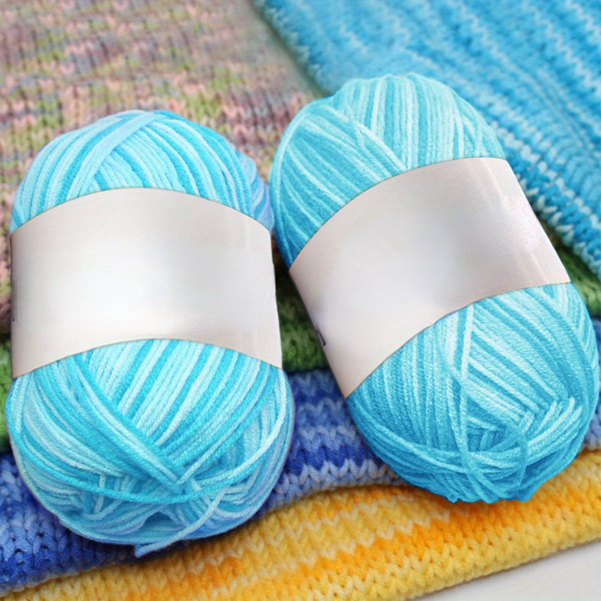 Baby blue yarn for crafts