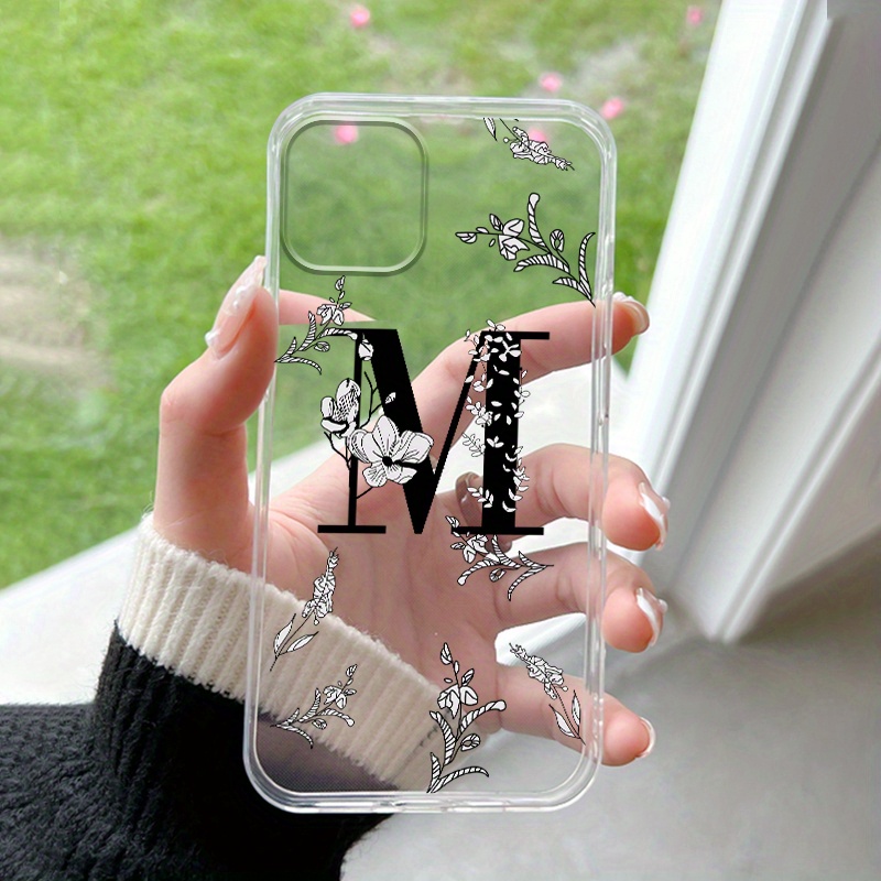 

M Graphic Print Phone Case For Iphone 15 14 13 12 11 Xs Xr X 7 Mini Plus Pro Max