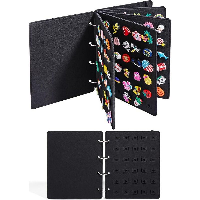 Pin Display Holder Large Capacity Felt Brooch Display Binder for Store 270  Pins Foldable Enamel Pin Display Pages Portable Brooch Pin Organizer with 3