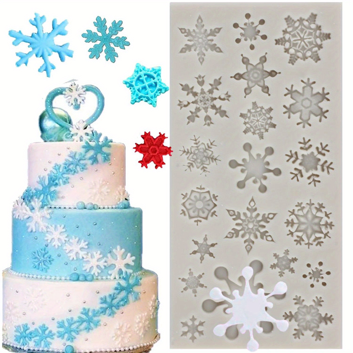 3D Christmas Snowflake Mold / Cake Decorating Supplies