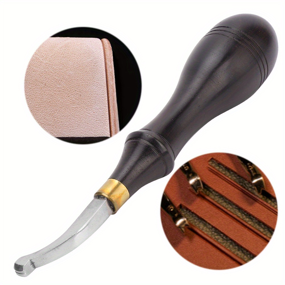 Sandalwood Edge Trimmer, Chamferer, Diy Leather Tool, Leather Edge