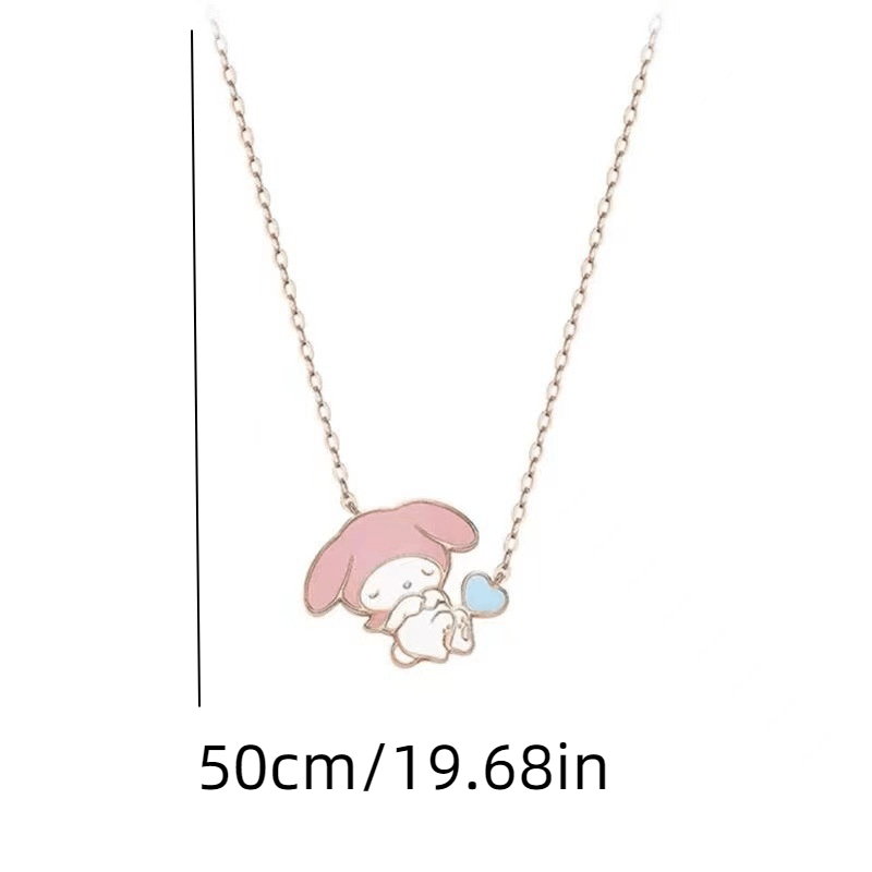 Cinnamoroll Necklace Sanrio Anime Cartoon Fashion Ladies Jewelry Chain  Female Necklace Pendant Decoration Girls Birthday Gift