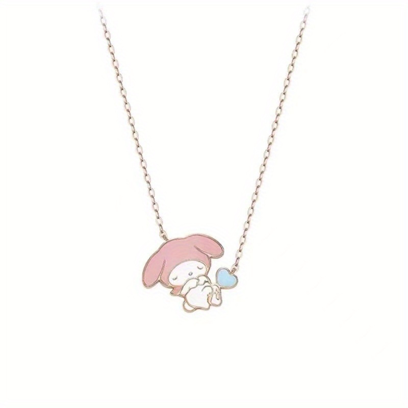 Sanrio Rhinestone Cinnamoroll Women New Necklace, Y2k Fashion Design Sense  Cartoon Clavicle Chain, Anime Versatile Luxury Pendant, Girl Friend Anniver