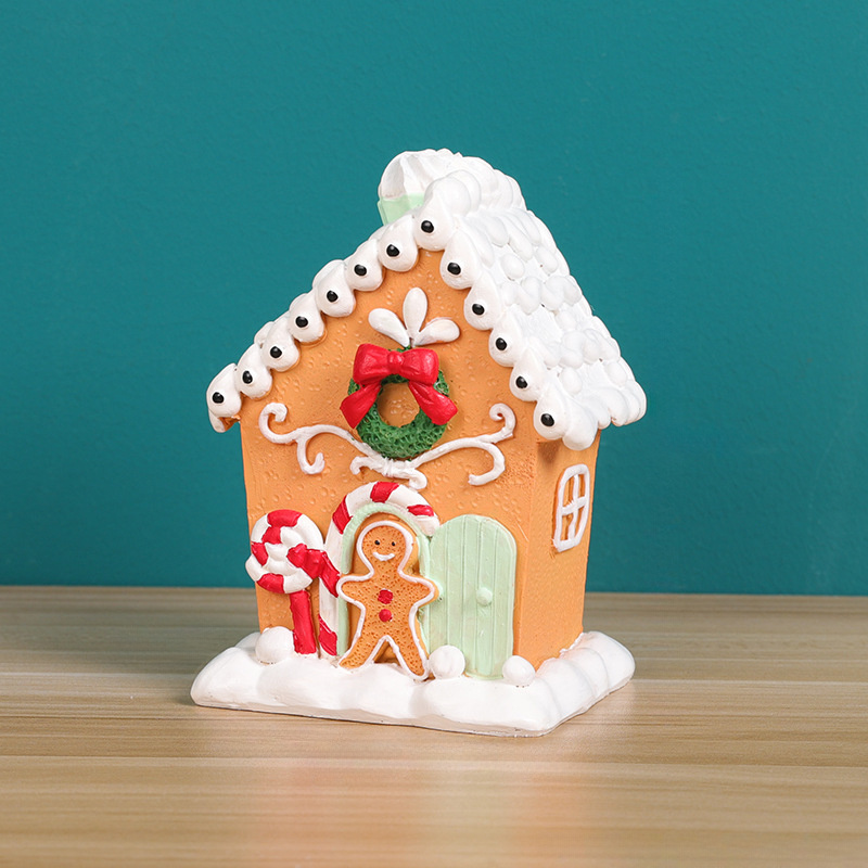 Christmas Village House Decoration Creative Resin Ornament