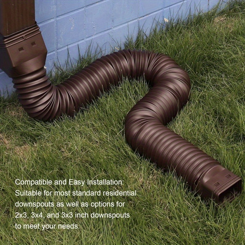 Extensions de gouttières flexibles, prolongateur de drain de drain