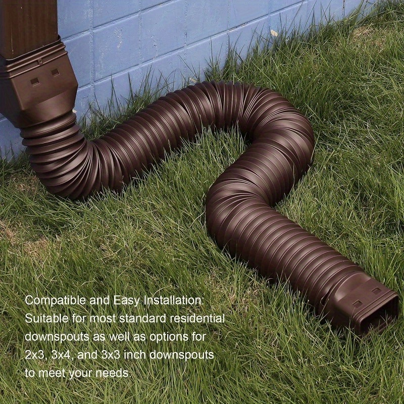 Rain Gutter Downspout Extensions Flexible Drain Temu