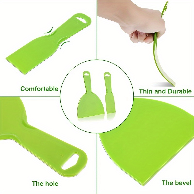 Putty Knifives Flexible Plastic Paint Scraper Tool Spackling - Temu