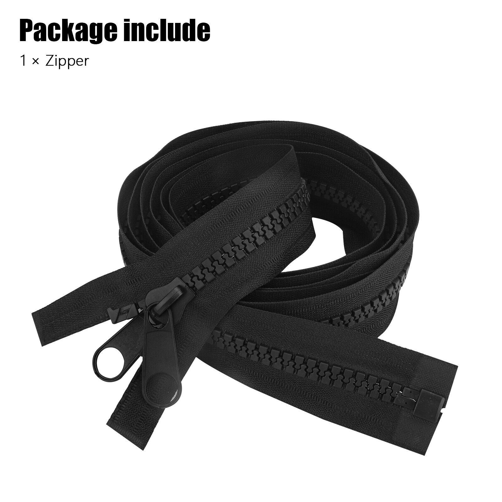 10 22 Inch Metal Jacket Zippers Black Nickel Separating Zipper