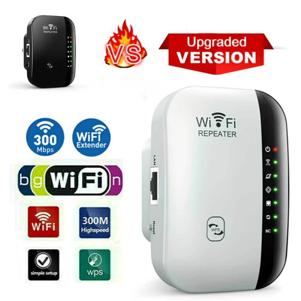 300Mbps Wireless WiFi Repeater/Extender/AP/WI-FI Signal Range  Amplifier/Booster, Mini 2.4G Portable WiFi Signal Range Extender with WPS  for Router