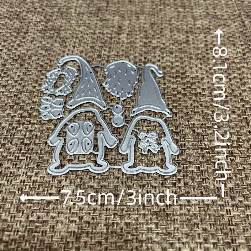 New Design Metal Stencil Mold Cutting Dies Christmas Dwarf Decoration Die Album Embossing