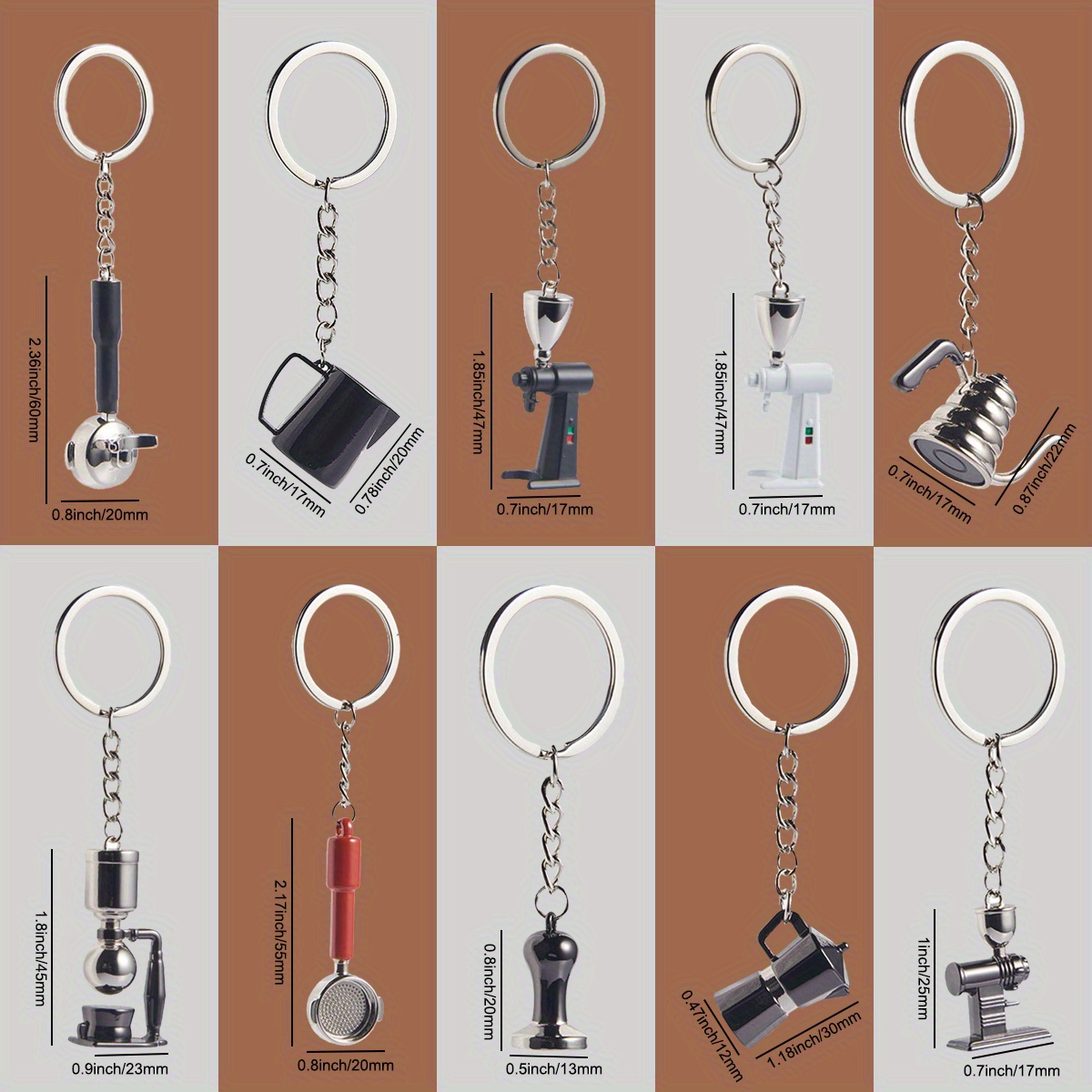 Mini Kitchen Tools Keychain