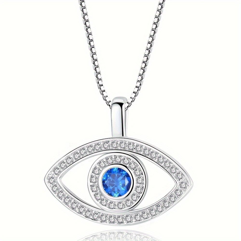 Devil's Eye Necklace with Sparkling Eyes