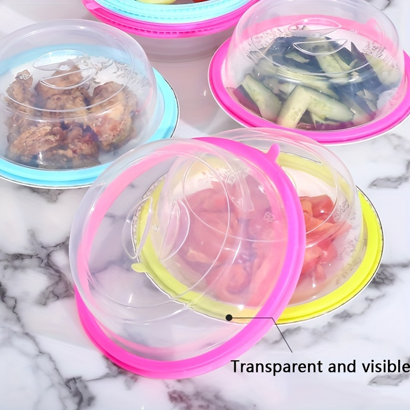 Stackable Microwave Cover, Microwave Plate Cover Transparent Microwave Lid  Stackable Food Preservation Cover For Kitchen - Temu